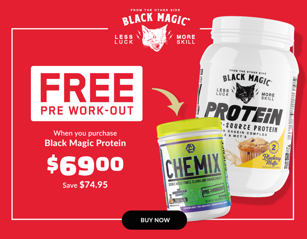 FREE Chemix Pre Work-out With Every Black Magic Protein