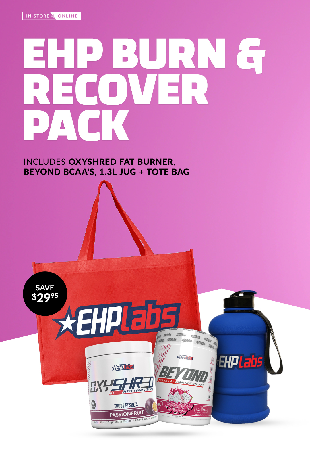 BEYOND BCAA & OXYSHRED PACK BY EHP LABS