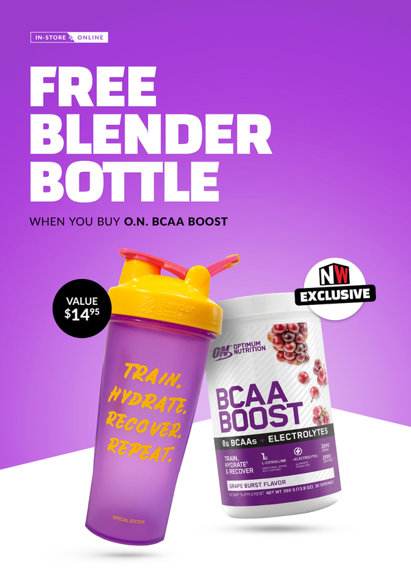 FREE Blender Bottle With Optimum Boost BCAA Purchase