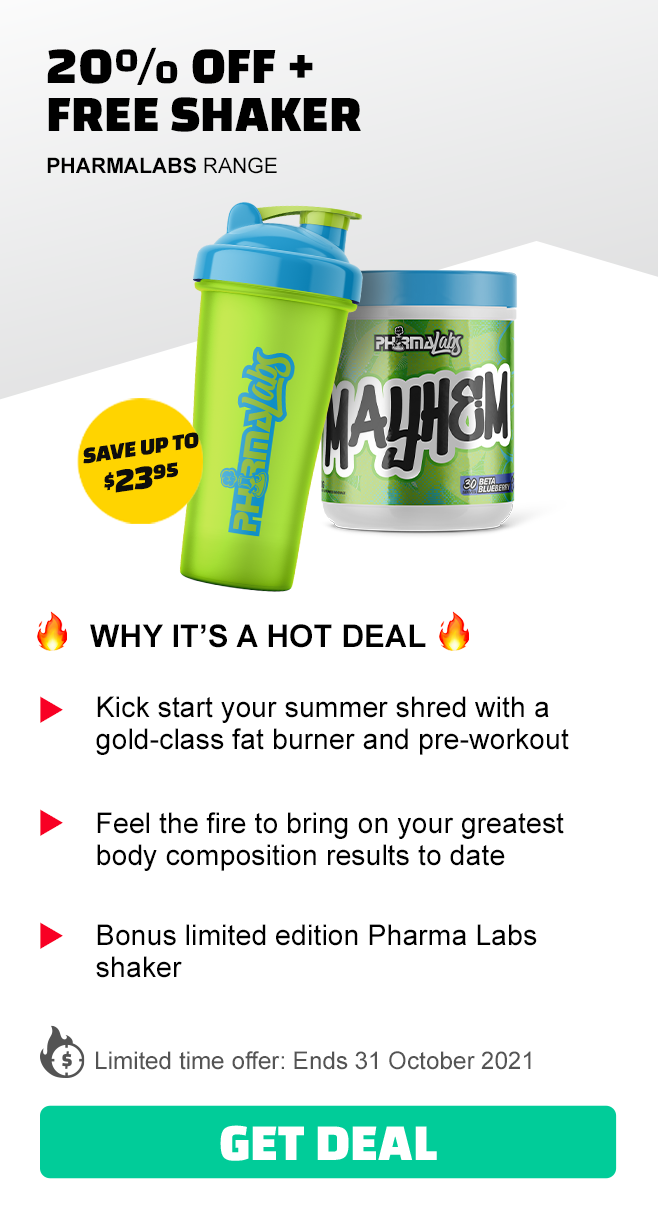 20% off Pharma Labs Range + Free Shaker